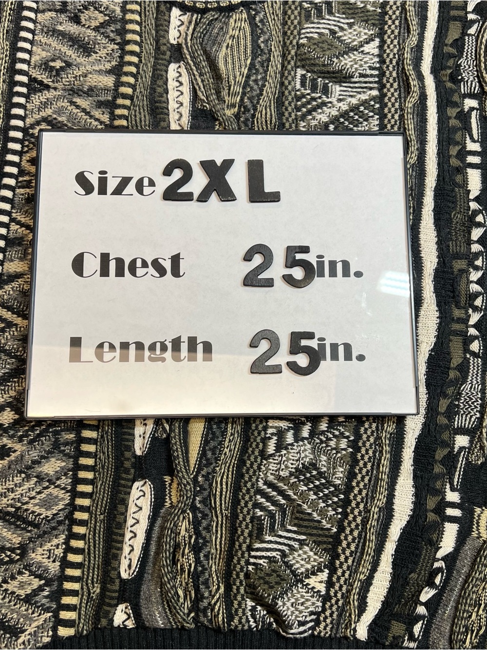 Croft & Barrow Coogi Inspired Sweater XXL Vintage Textured Cosby Knit - Picture 7 of 7